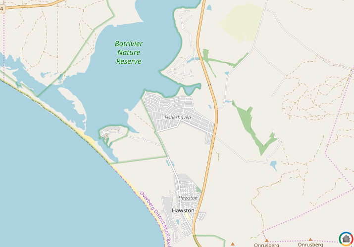 Map location of Fisherhaven